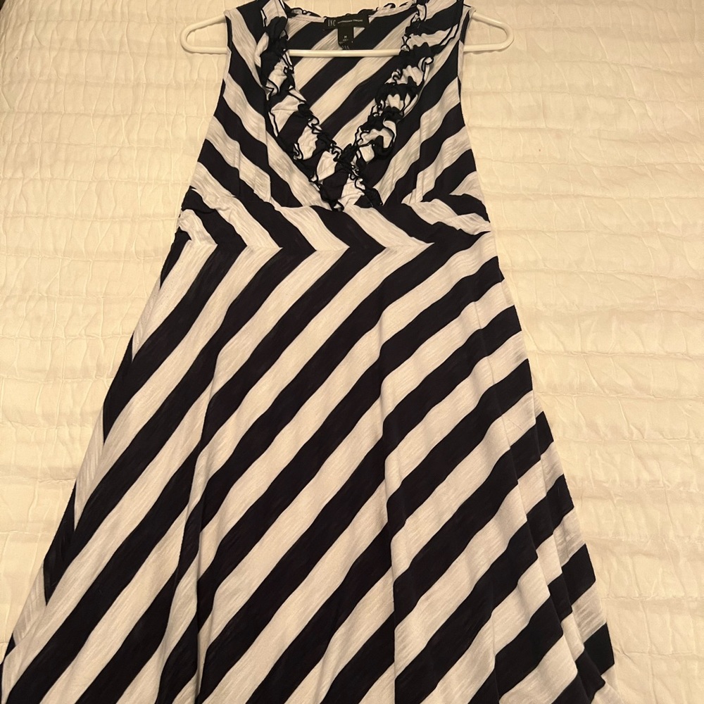 INC International Concepts navy and white dress. Size M